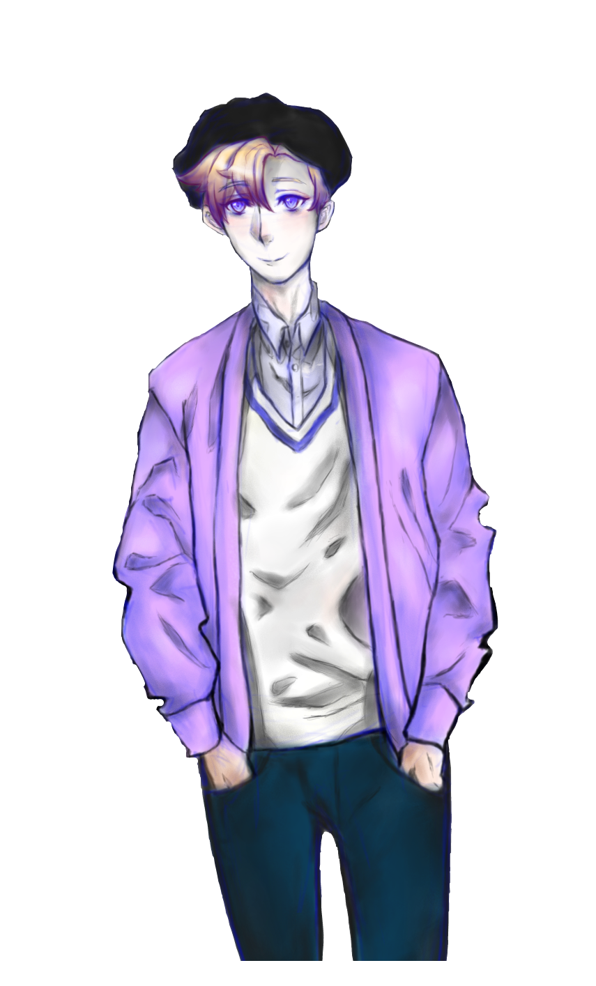 Image of Devin, the character representing depression